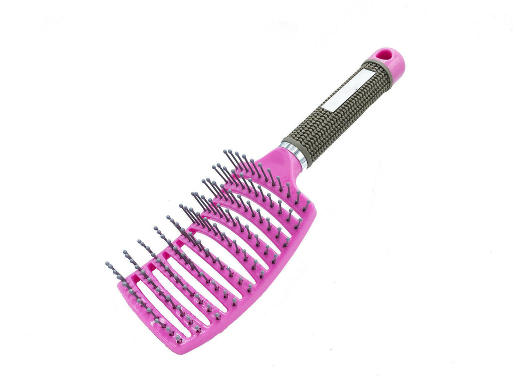 Anti Static Bending Nylon Women's Wet Curly Tangled Hair Brush Styling Tool