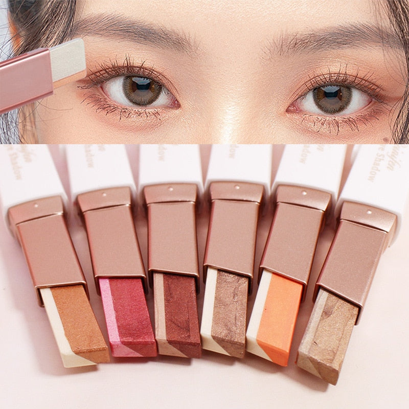 Portable Double Color Velvet Gradient Eyeshadow Stick - magsofter