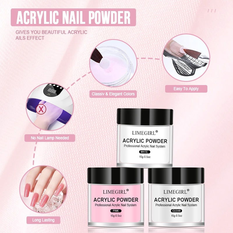 Nail Acrylic Powder and Liquid Monomer set - magsofter