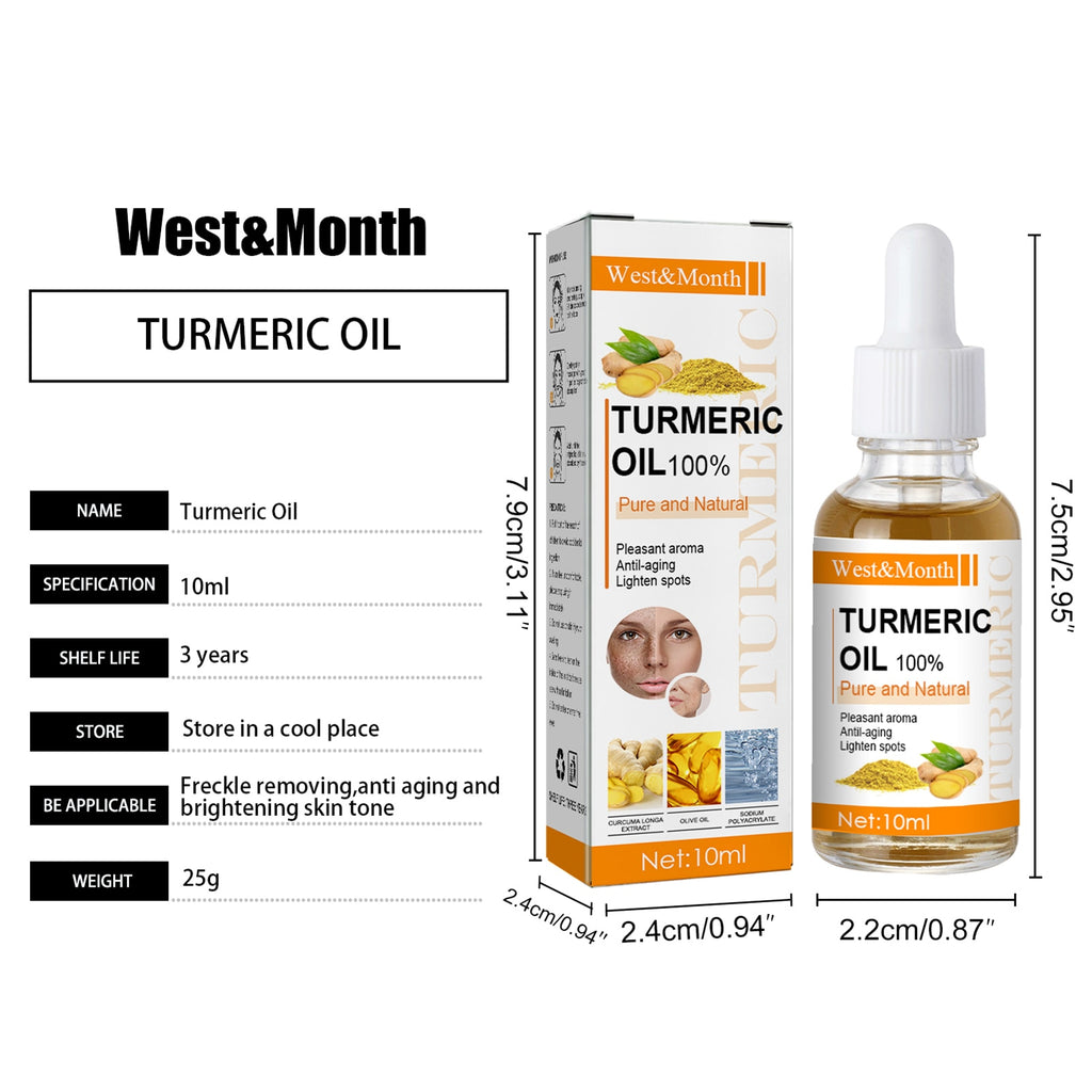 Organic Turmeric Oil For Dark Spots 10ml - magsofter