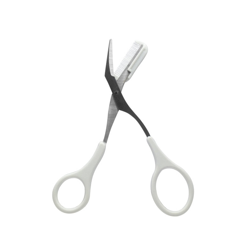 Eyebrow Trimmer Scissors with Comb - magsofter